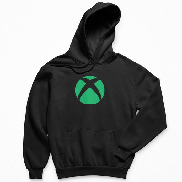 Xbox Robe Shirts | New Xbox Sphere Circle Logo Fleece Pullover Hoodie Black ...